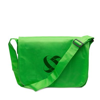 Non woven carrier bag with flap and extensible handle