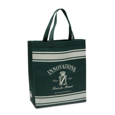 Non woven tote bag heat sealed with handles and gussets