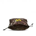Camouflage nylon swimwear/shoe bag with drawstrings sliding from 2 sides + pocket