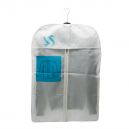 Nylon garment cover with zip and flap