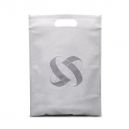 Heat Sealed non woven tote bag with punched hole handle