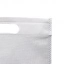 Heat Sealed non woven tote bag with punched hole handle