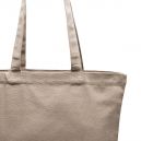 Canvas tote bag with handles and gusset in the bottom